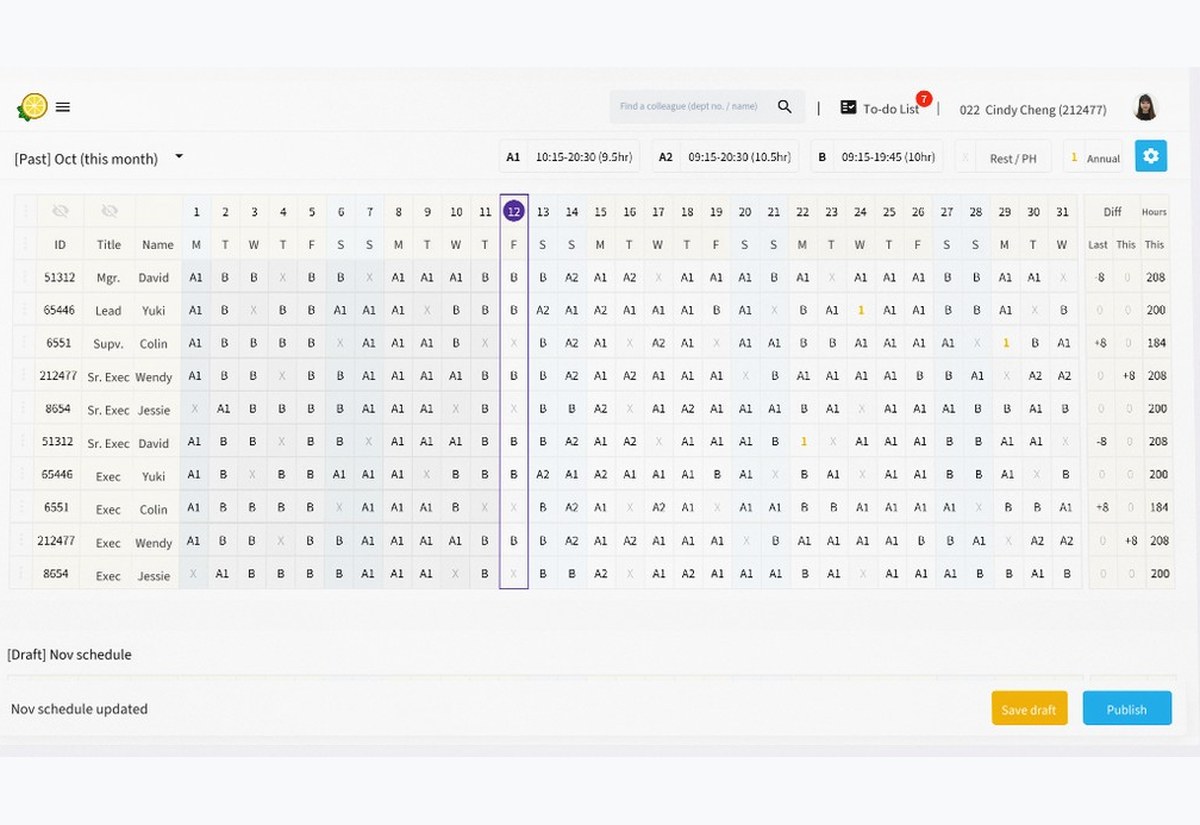 New scheduling design